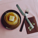 Placemats with cutlery pocket brown/pink