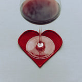 Linen coasters hearts