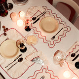 Creme frills 4-persoons set