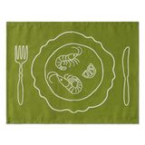 Placemats set vintage borden