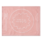 Placemats set pasta borden