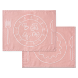 Placemats pasta plates - set of 2