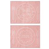 Placemats pasta plates - set of 2