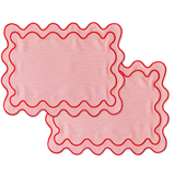 Pink placemats & napkins 6p