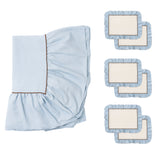 Table cloth & placemats Blue 6p