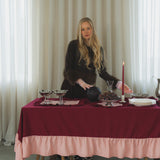 Table cloth & placemats Cherry/Pink 6p