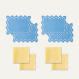 Bleu & Jaune beurre set 4 personnes