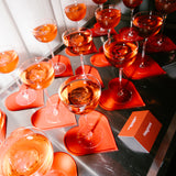 Linnen onderzetters hearts