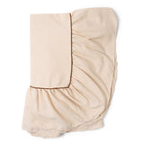 Table cloth ruffle beige - large
