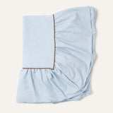 Tafelkleed ruffle blauw