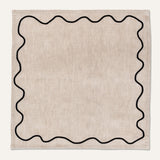 100% linnen servetten set wavy beige