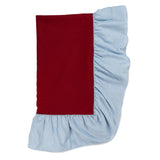 Tischdecke Rüschen rot/blau