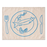 Placemats fish plates - set of 2
