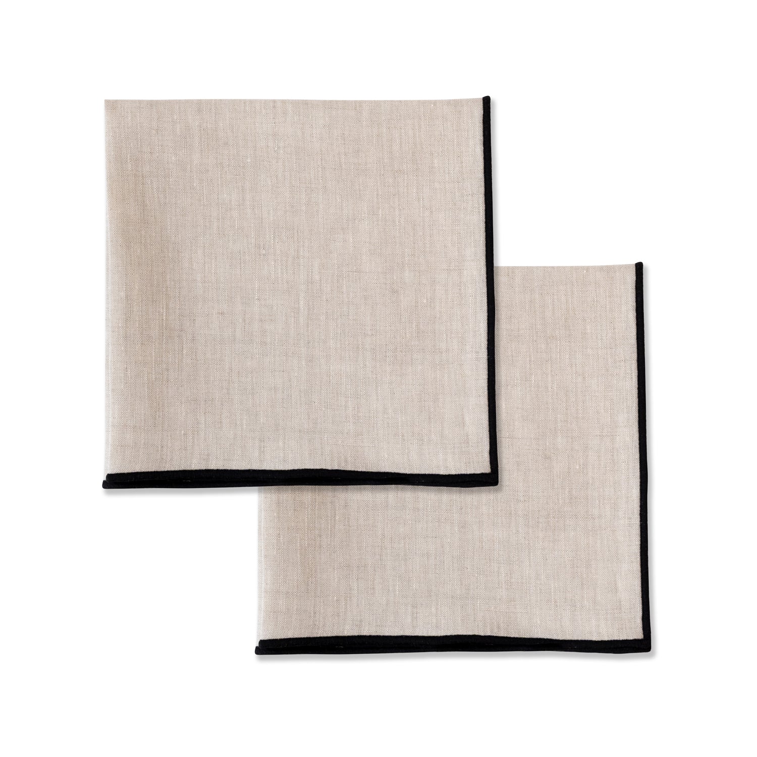 100% Leinenservietten beige – 2er-Set – Kulu Club