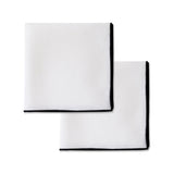 100% linnen servetten set (2) wit