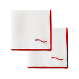 100% linnen servetten set (2) "thats amore"