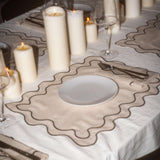 Beige 6-persoons set
